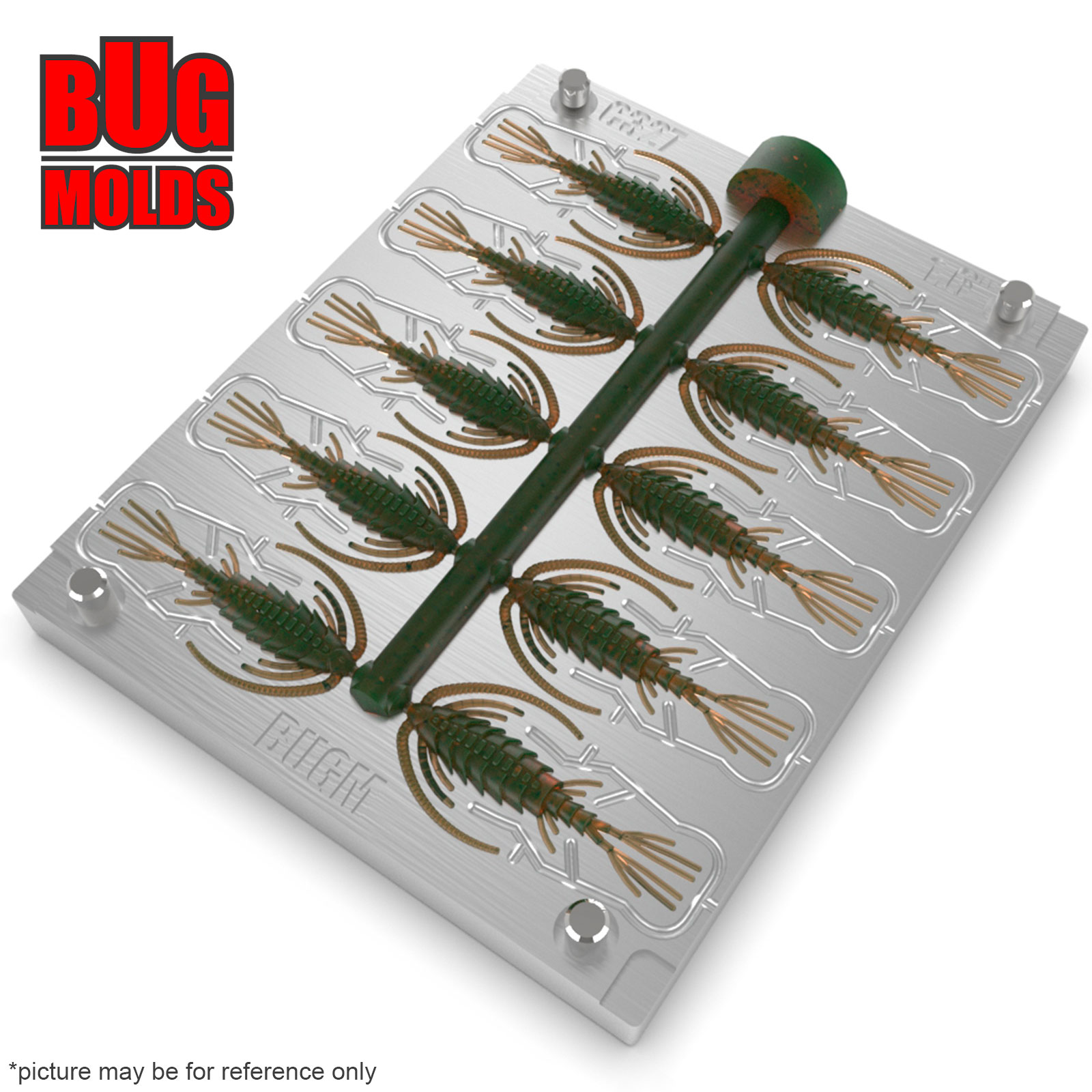 2part doit yourself bait mold making fishing soft plastic baits artificial stone aluminum