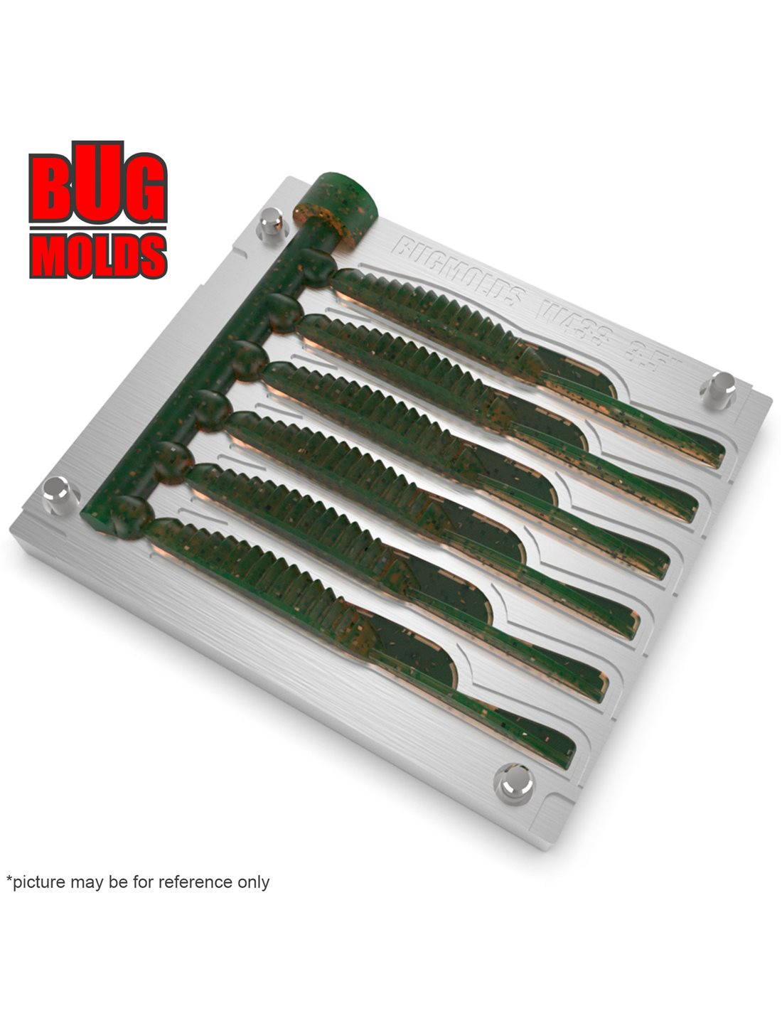 2part doit yourself bait mold making fishing soft plastic baits artificial stone aluminum