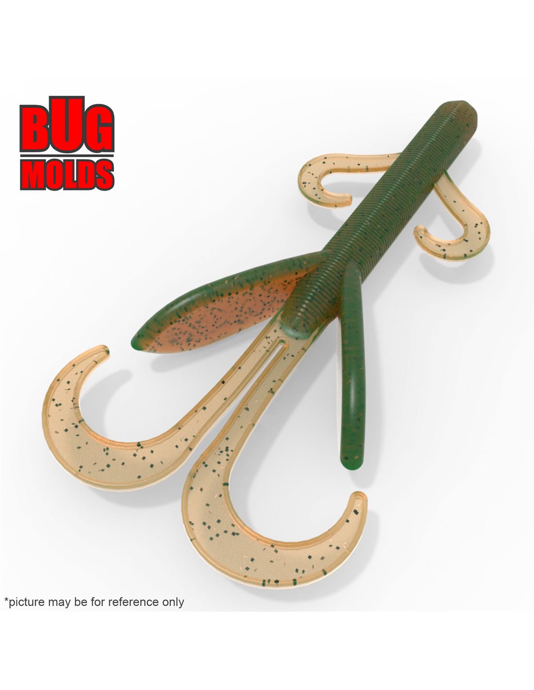 Aluminum stone plastic soft bait mold GameHawg 4 inch inch model C382 Bugmolds doit making