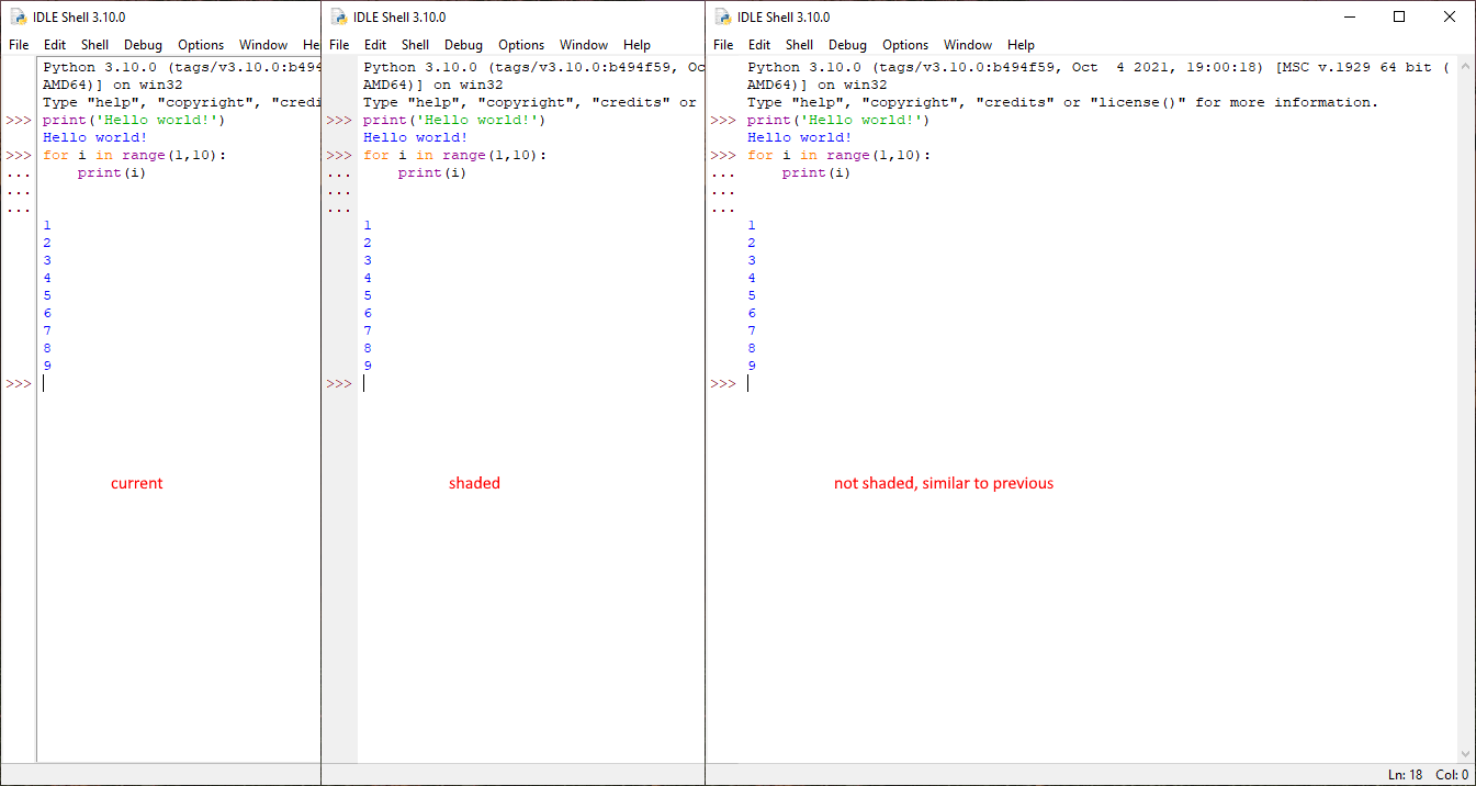 Issue 45451 IDLE modify text frame and widget borders Python tracker