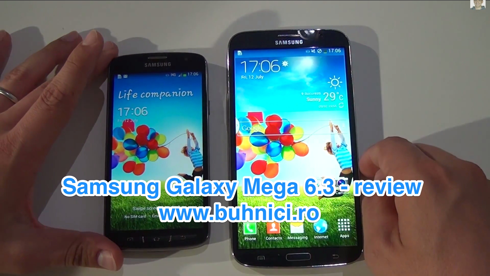 VIDEO Samsung Galaxy Mega 6.3 phone+tablet=Megaphablet Buhnici