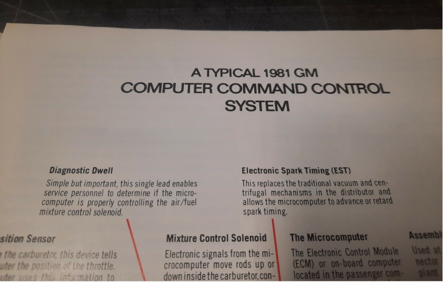1981 Buick Computer Command Control System Brochure Buick Turbo Regal