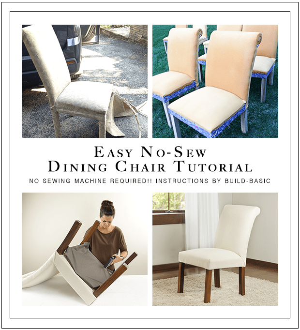 Dining Chair Transformation (Without a Sewing Machine) ‹ Build Basic