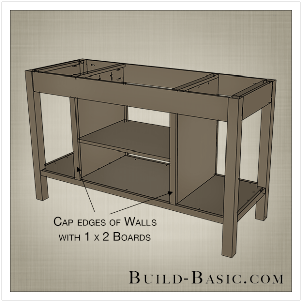 Build a DIY OpenShelf Kitchen Island Build Basic