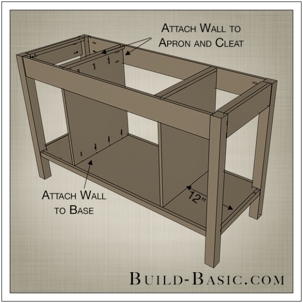 Build a DIY OpenShelf Kitchen Island Build Basic