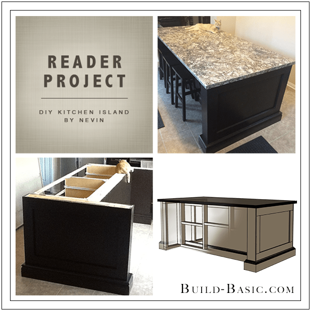 Reader Project DIY Kitchen Island by Nevin Build Basic