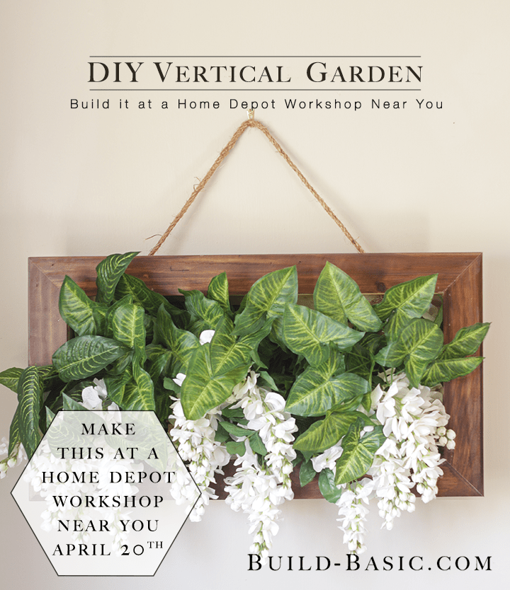 Home Depot Virtual Party Vertical Succulent Garden