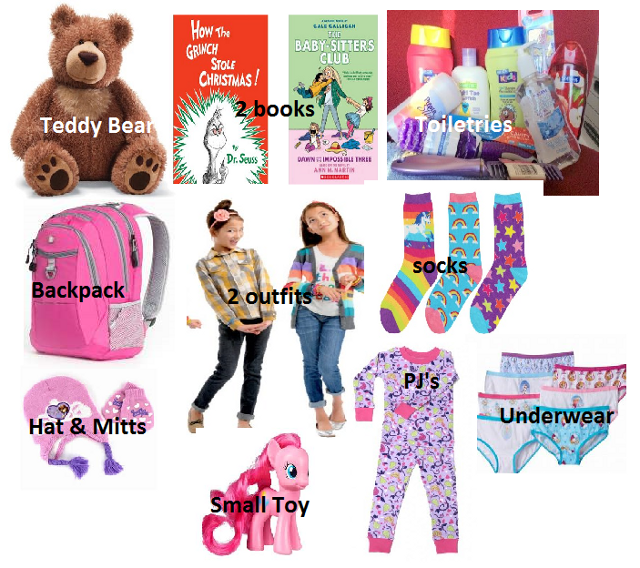 Build A Bag for Foster Care Children Canadian Charity About The Bags