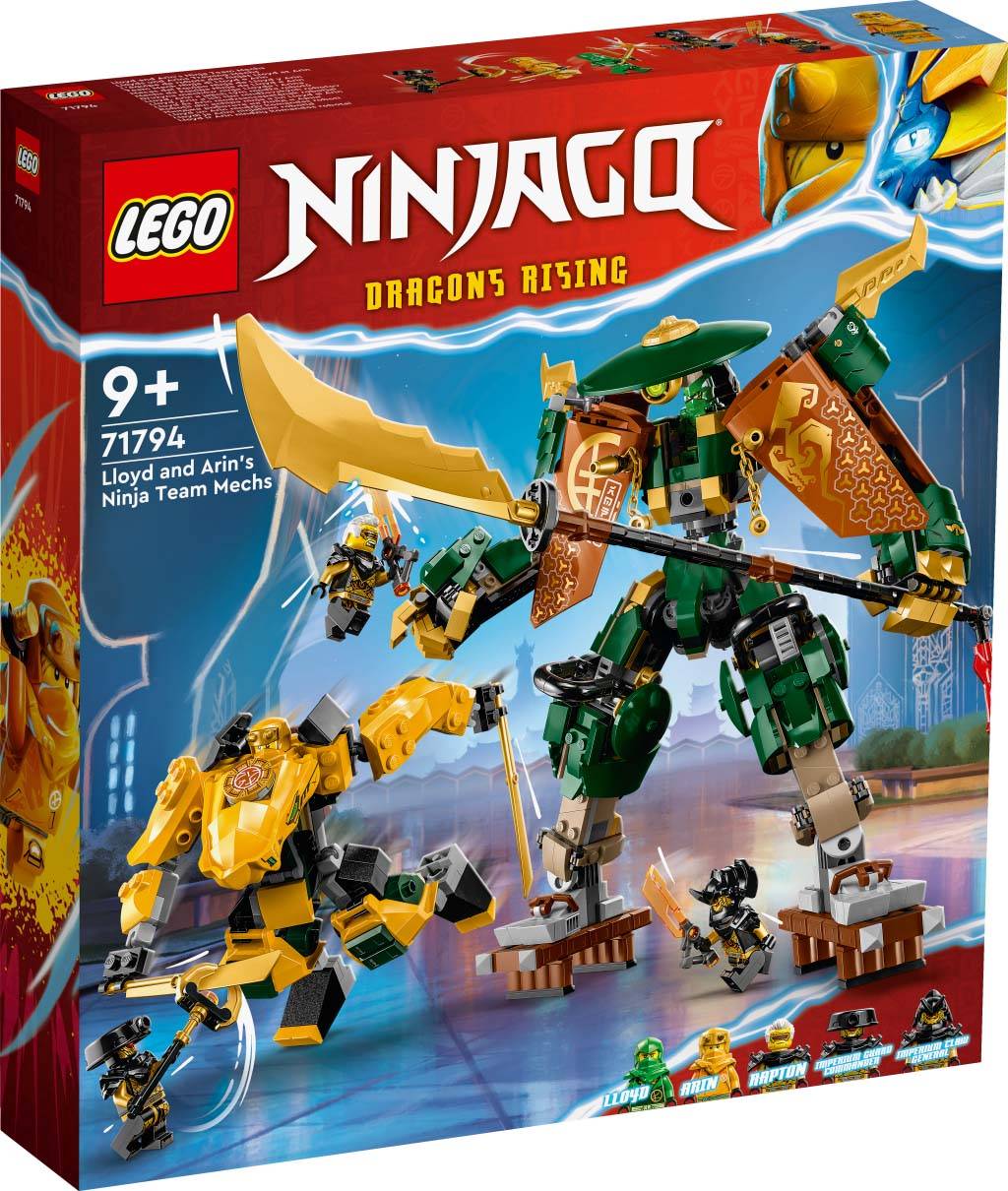 LEGO® NINJAGO® 71794 Lloyd and Arin’s Ninja Team Mechs Build and Play