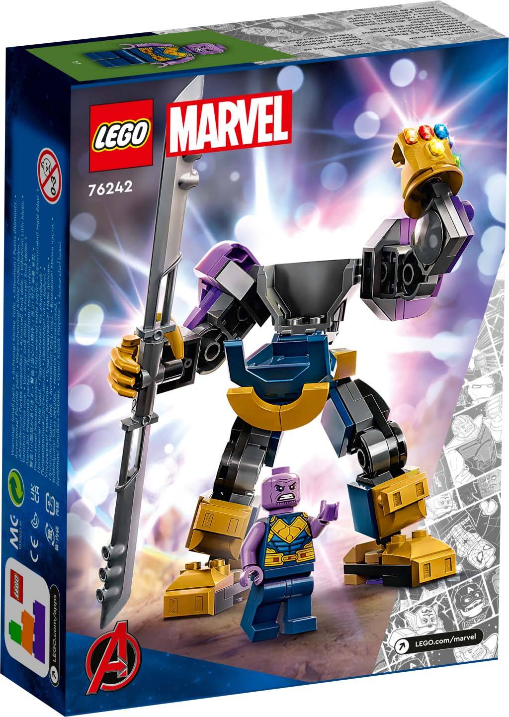 LEGO® Marvel Super Heroes 76242 Thanos Mech Armor Build and Play