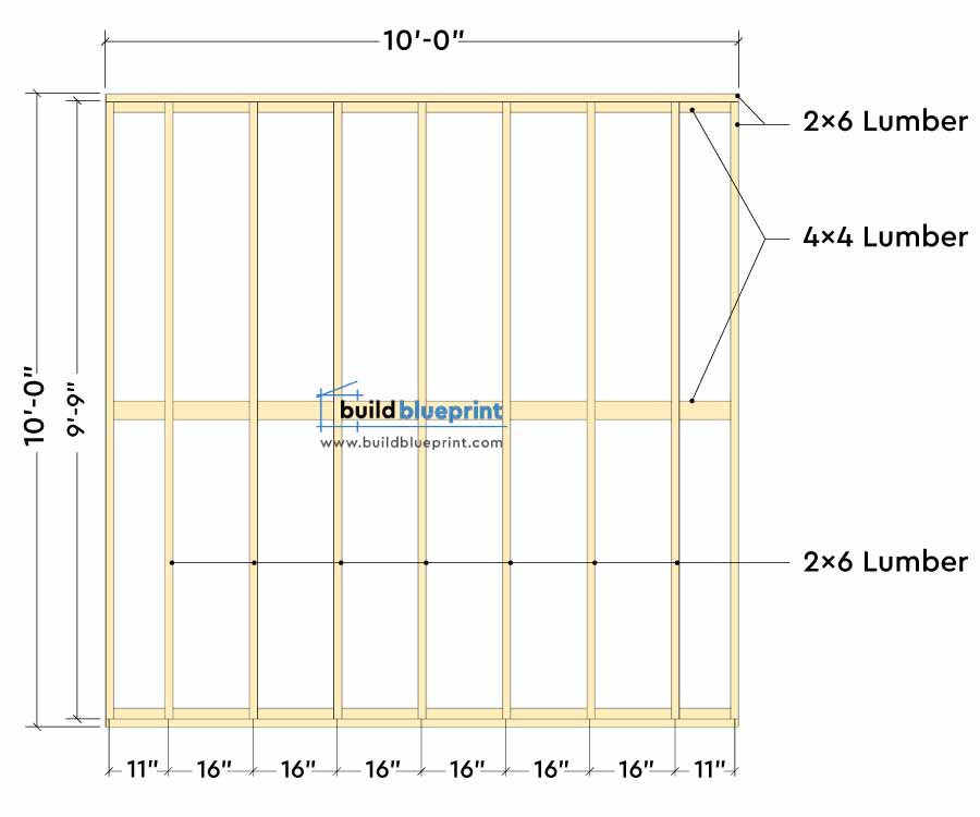 10x10 Lean To Shed Plans Build Blueprint