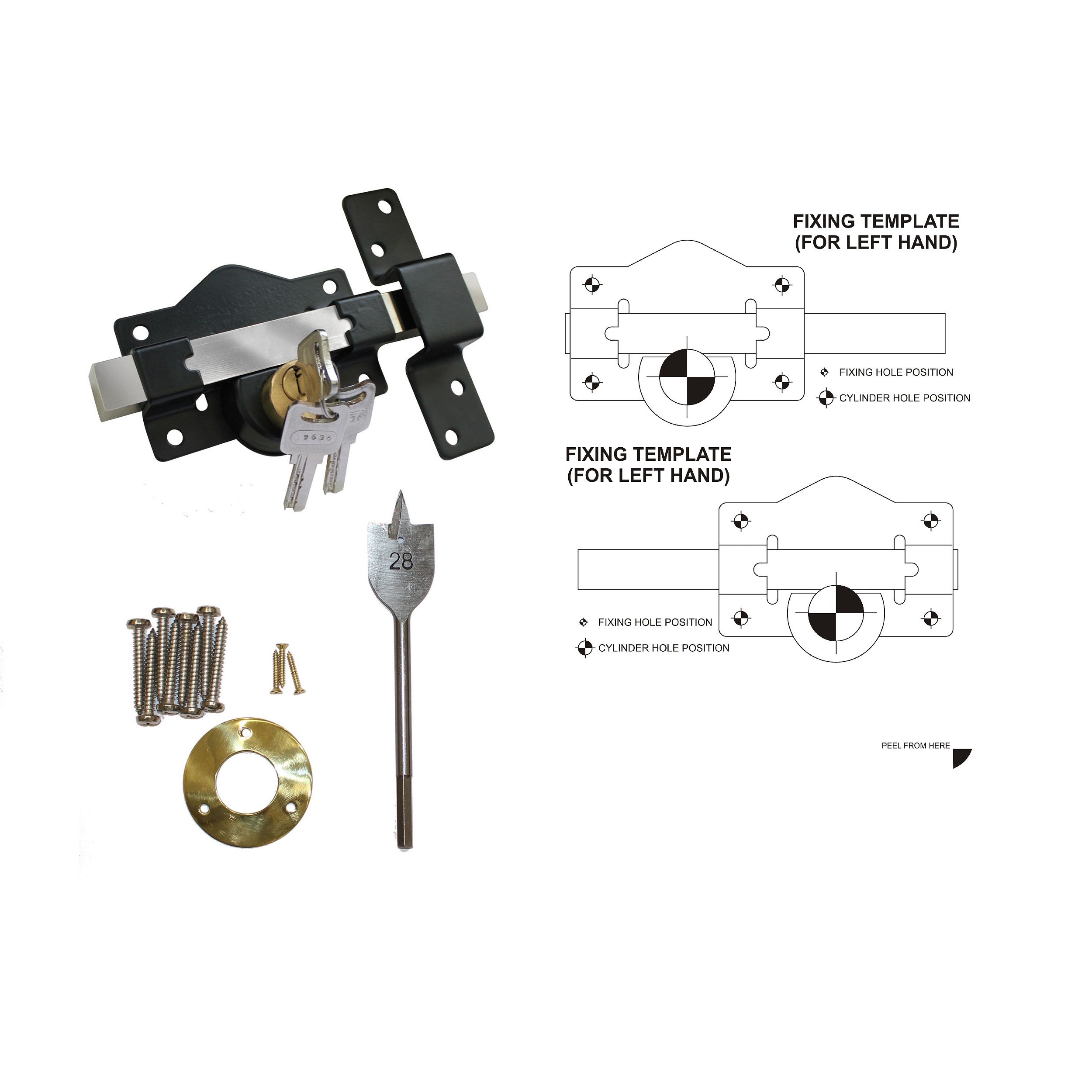 Lock Throw Bolt BuilderIronmongery