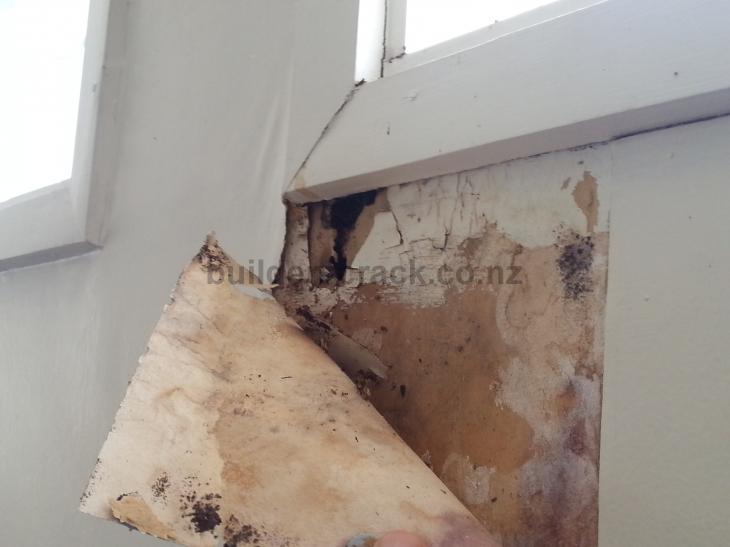 Repair and paint of water damaged plaster board ( 62351) Builderscrack