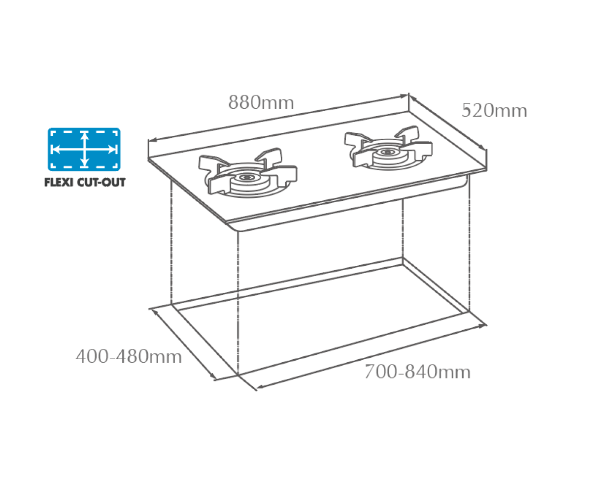 FOTILE GHG88215 GAS HOB Builders Hardware