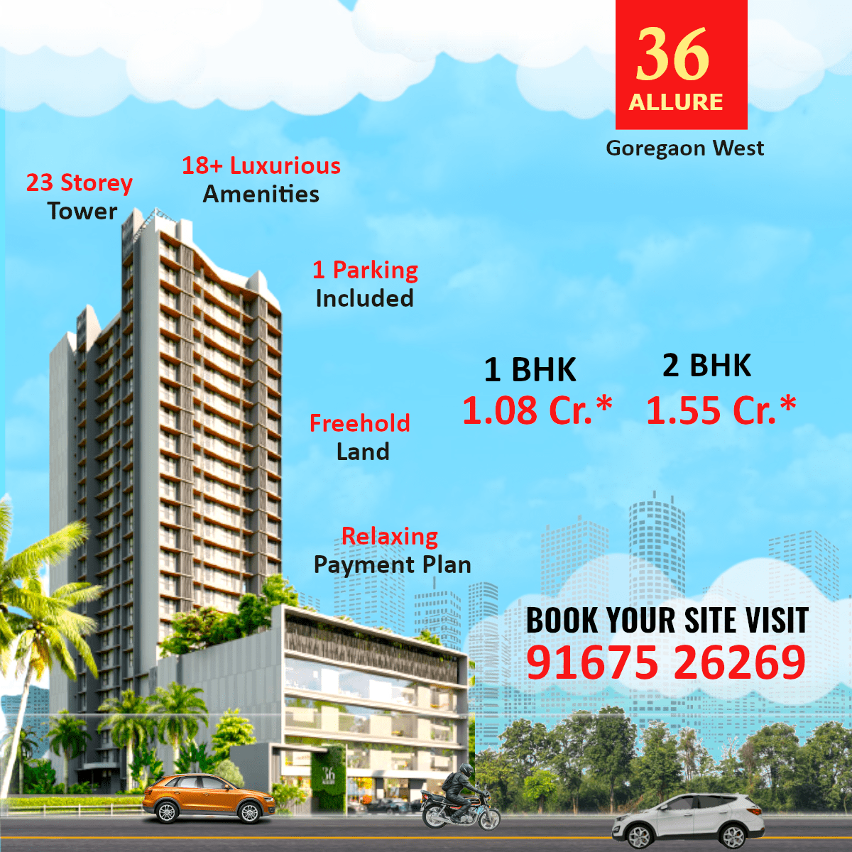 2 BHK, 3 BHK, 4 B Real Estate Projects at Malad, Goregaon, Kandivali