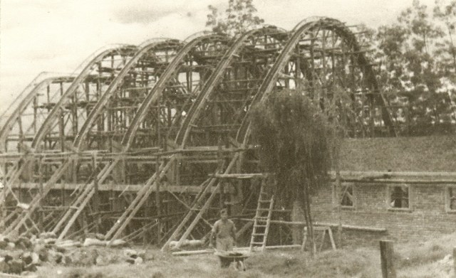 The building of the Baden Powell Hall in 1946