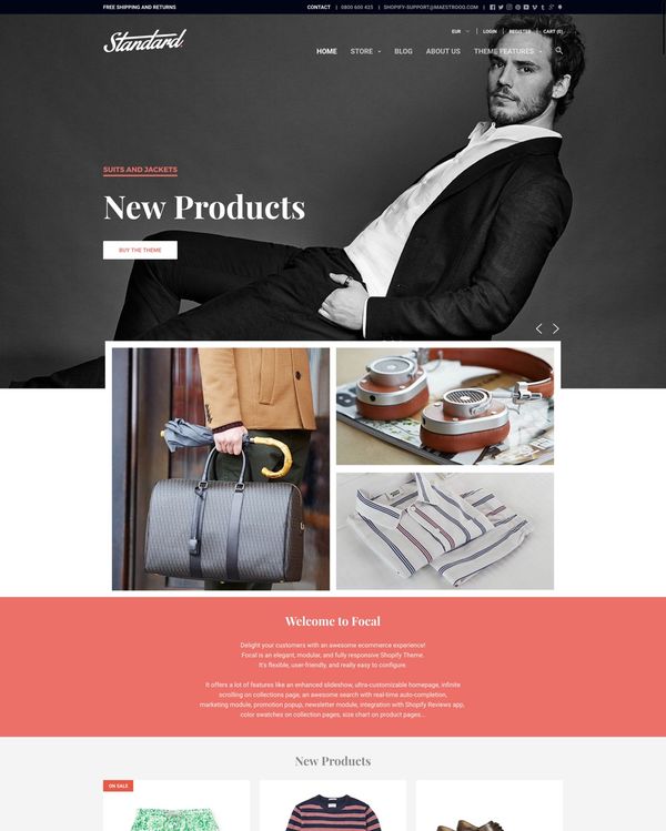 30+ Mens Fashion & Accessories site Themes (Menswear Shopify Themes
