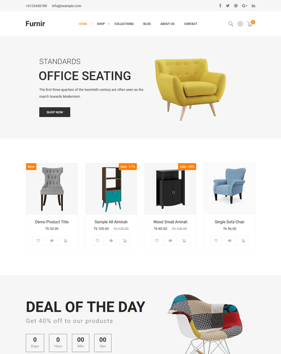 Responsive Shopify Themes For Online Furniture Stores