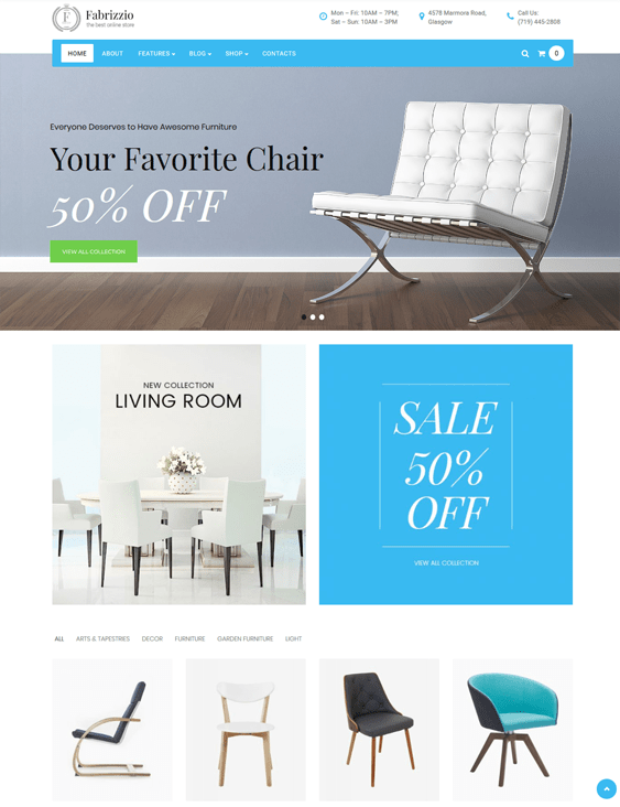 10 of the Best Themes for Furniture Stores
