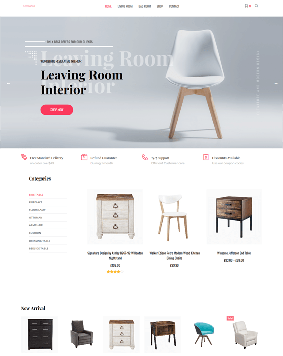 10 of the Best Themes for Furniture Stores