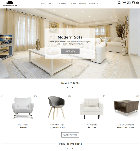 12 of the Best Themes for Furniture Stores