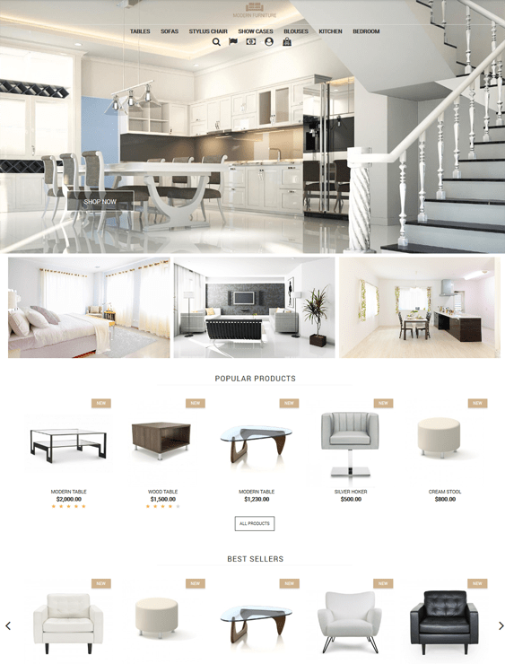 12 of the Best Themes for Furniture Stores