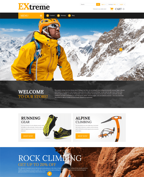 5 of the Best Themes for Winter Sports Stores