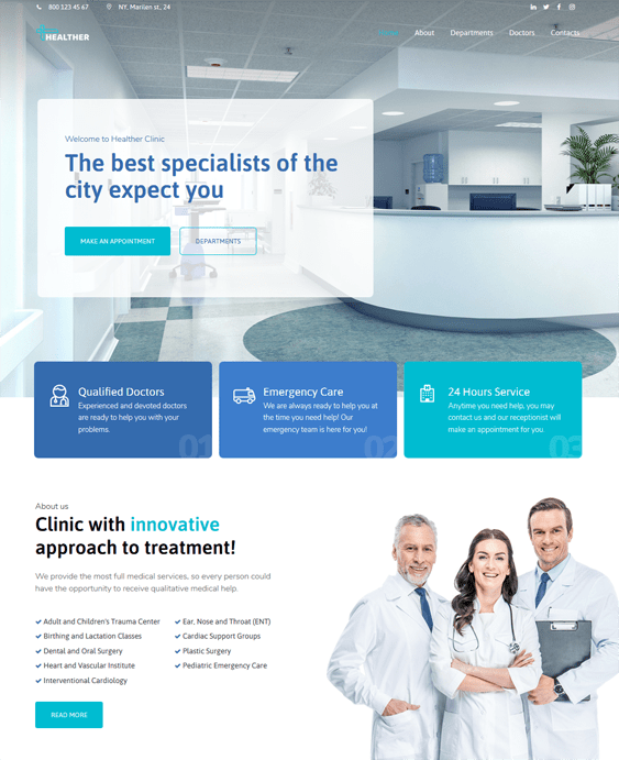 5 of the Best Medical WordPress Themes for Doctors, Clinics, & Therapists