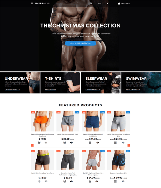 Responsive Shopify Themes For Online Lingerie And Underwear Stores