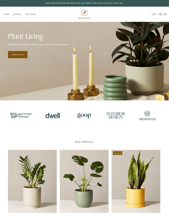 Responsive Shopify Themes For Online Gardening Stores
