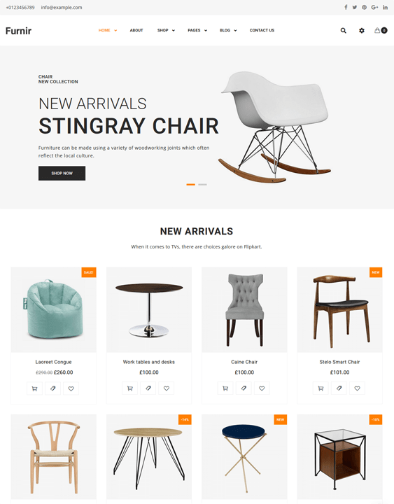 14 of the Best Themes for Furniture Stores