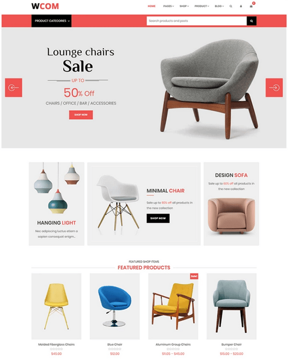14 of the Best Themes for Furniture Stores