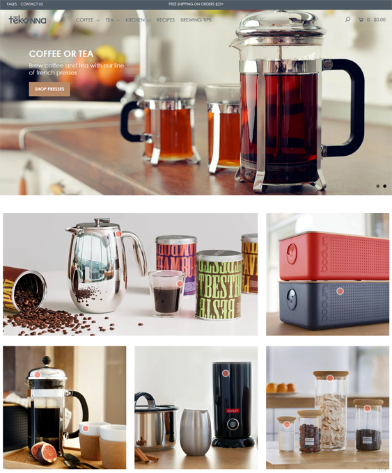 Responsive Shopify Themes For Online Coffee Shops