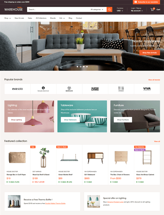 Fantastic Shopify Themes For Online Furniture Stores