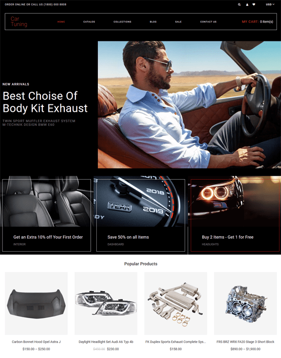 Sensational Shopify Themes For Car, Vehicle, And Automotive Stores