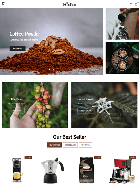 Bright And Bold Shopify Themes For Coffee Shops And Stores