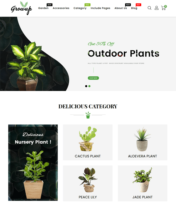 Crisp and Clean Shopify Themes For Selling Plants And Flowers