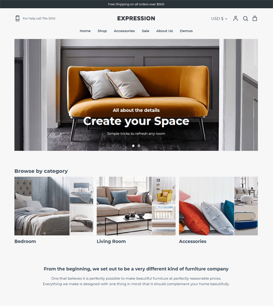 Fantastic Shopify Themes For Selling Furniture Online!