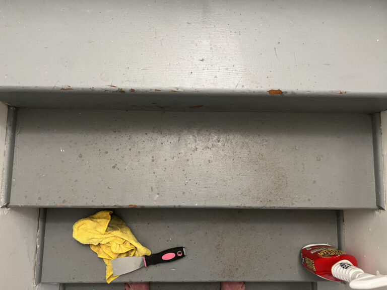 Paint Your Basement Stairs Black on a Budget DIY Building Bluebird