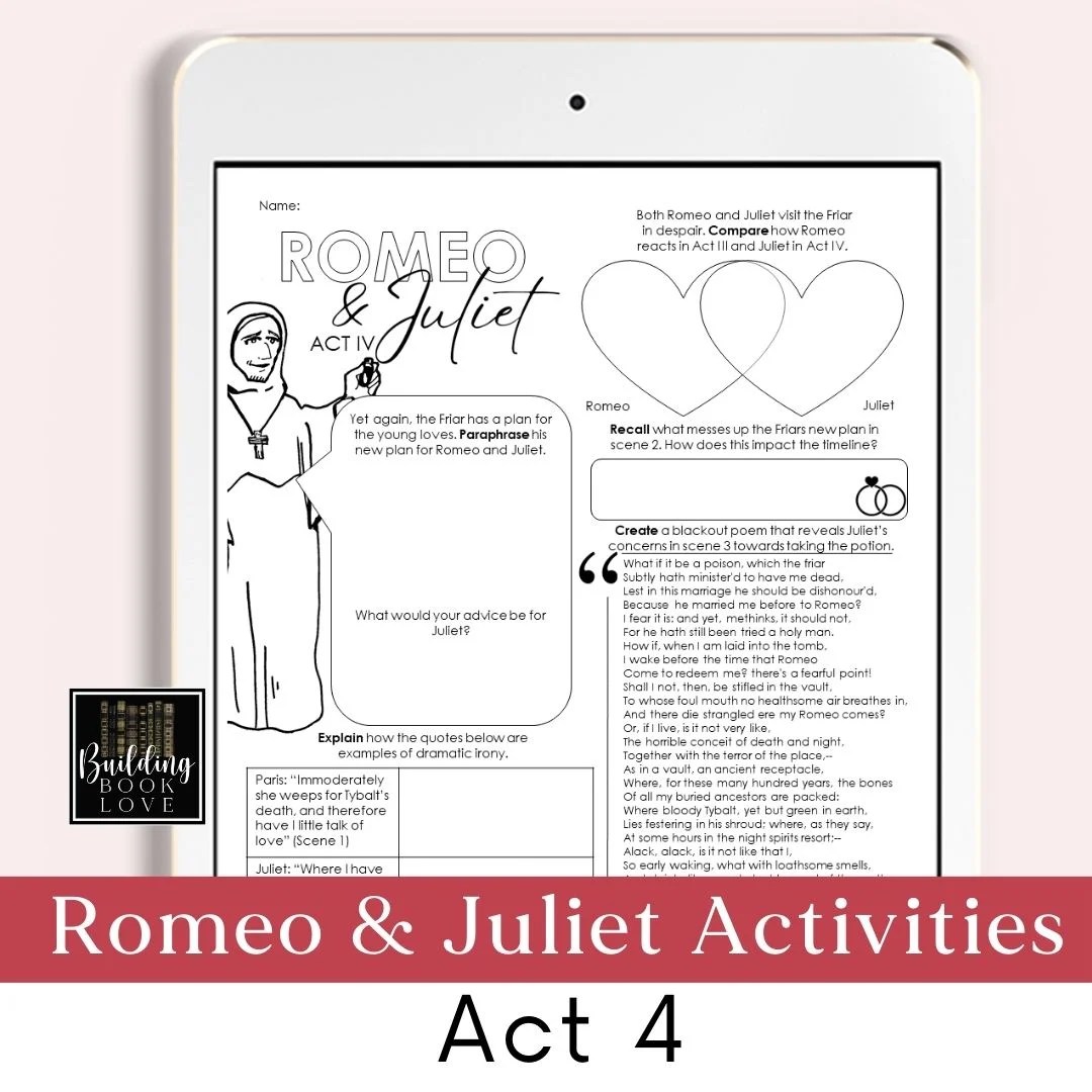 Romeo and Juliet Activities, Teaching Ideas, and Lessons - Building