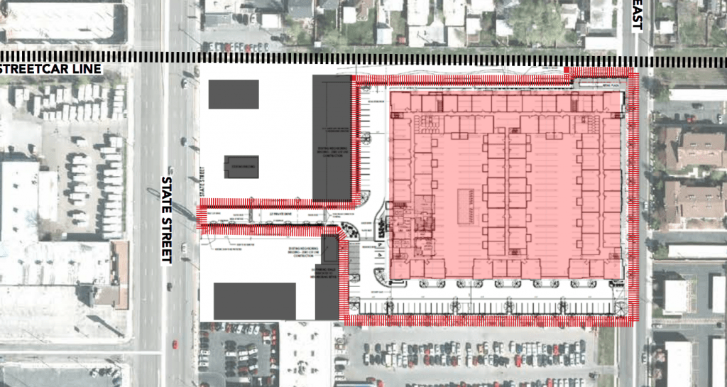 Site plan Ritz Classic Apartments Building Salt Lake