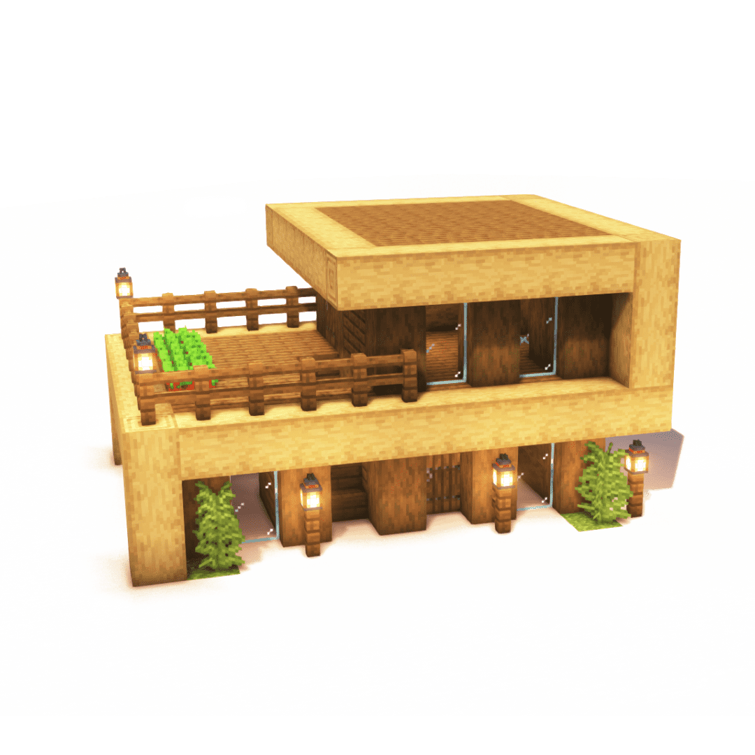 Minecraft Modern House Wood