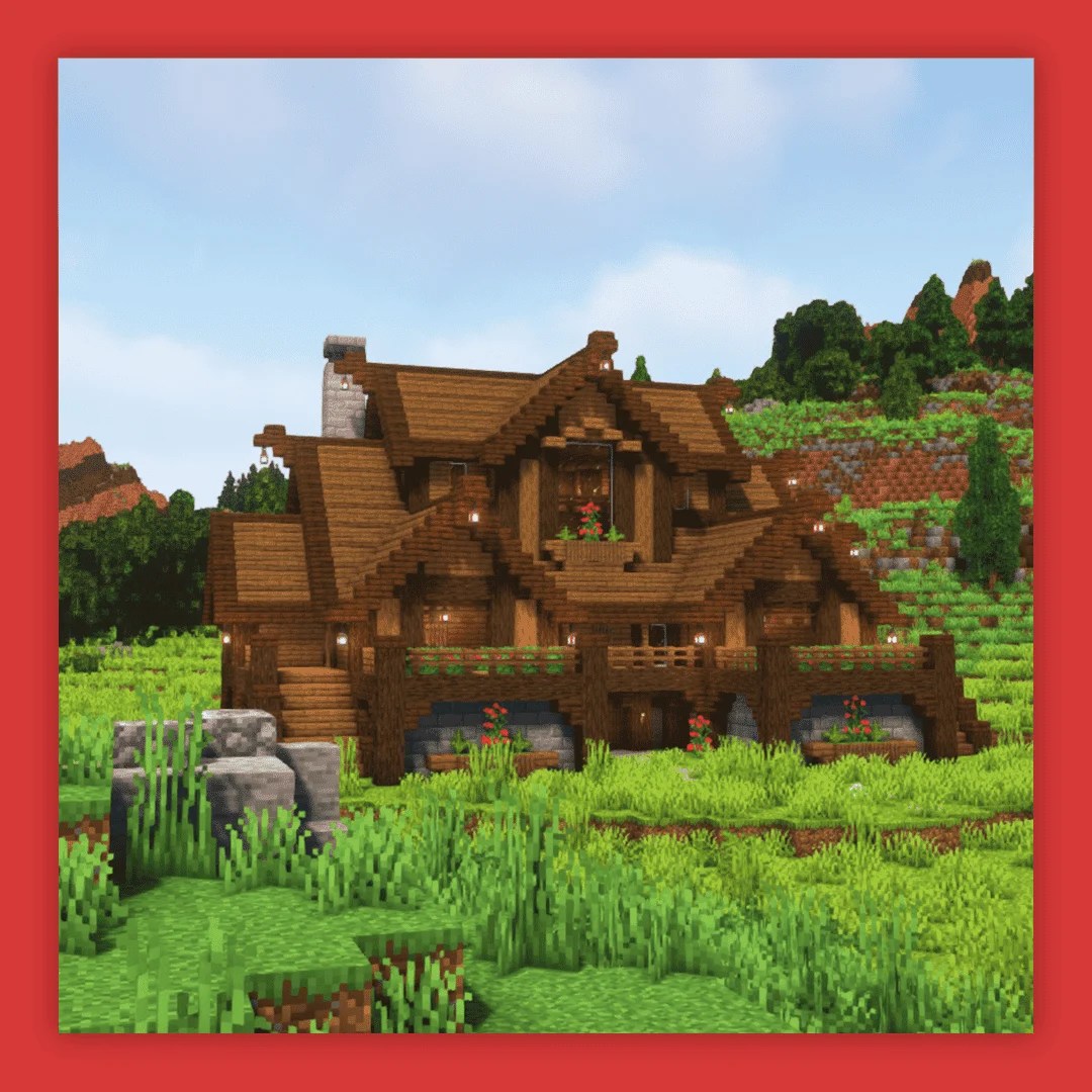 Survival Spruce Mansion Build It