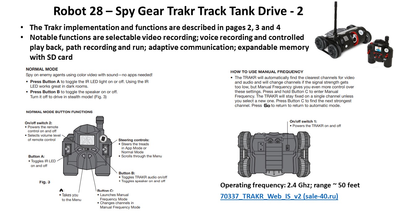 Robot 28 Spy Gear Trakr Track Tank Drive Build Mobile Robots