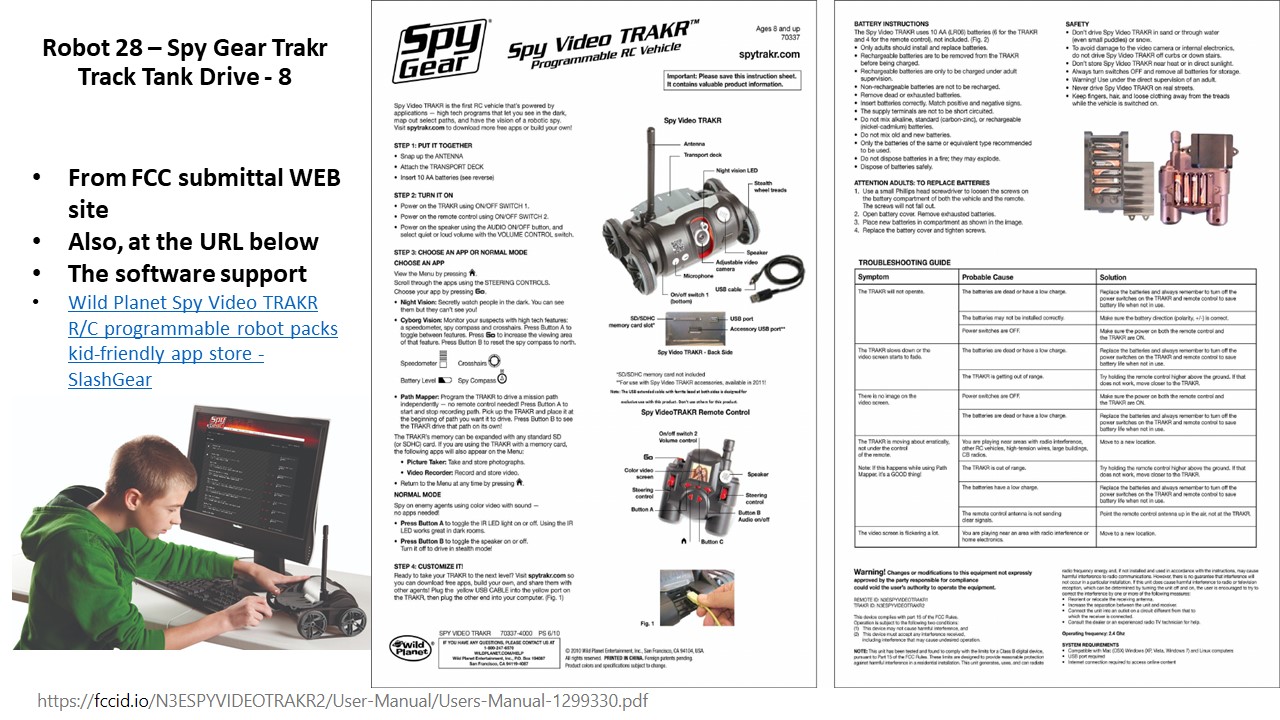 Robot 28 Spy Gear Trakr Track Tank Drive Build Mobile Robots