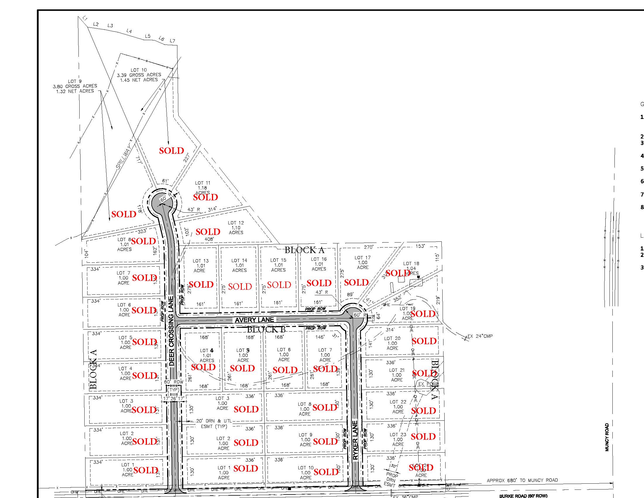 Deer Crossing Subdivision, Gunter Build Paragon