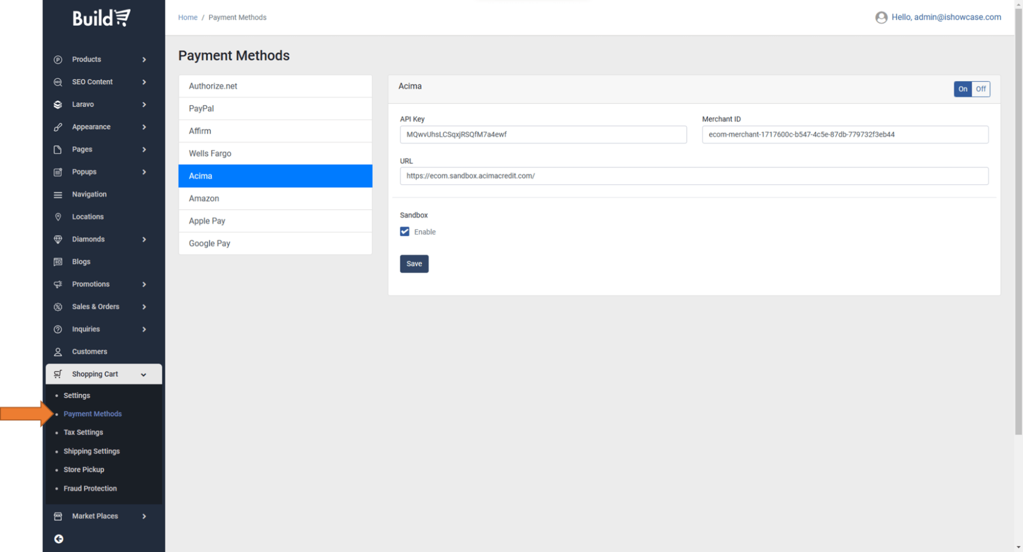 Shopping Cart Payment Methods Acima buildsupport