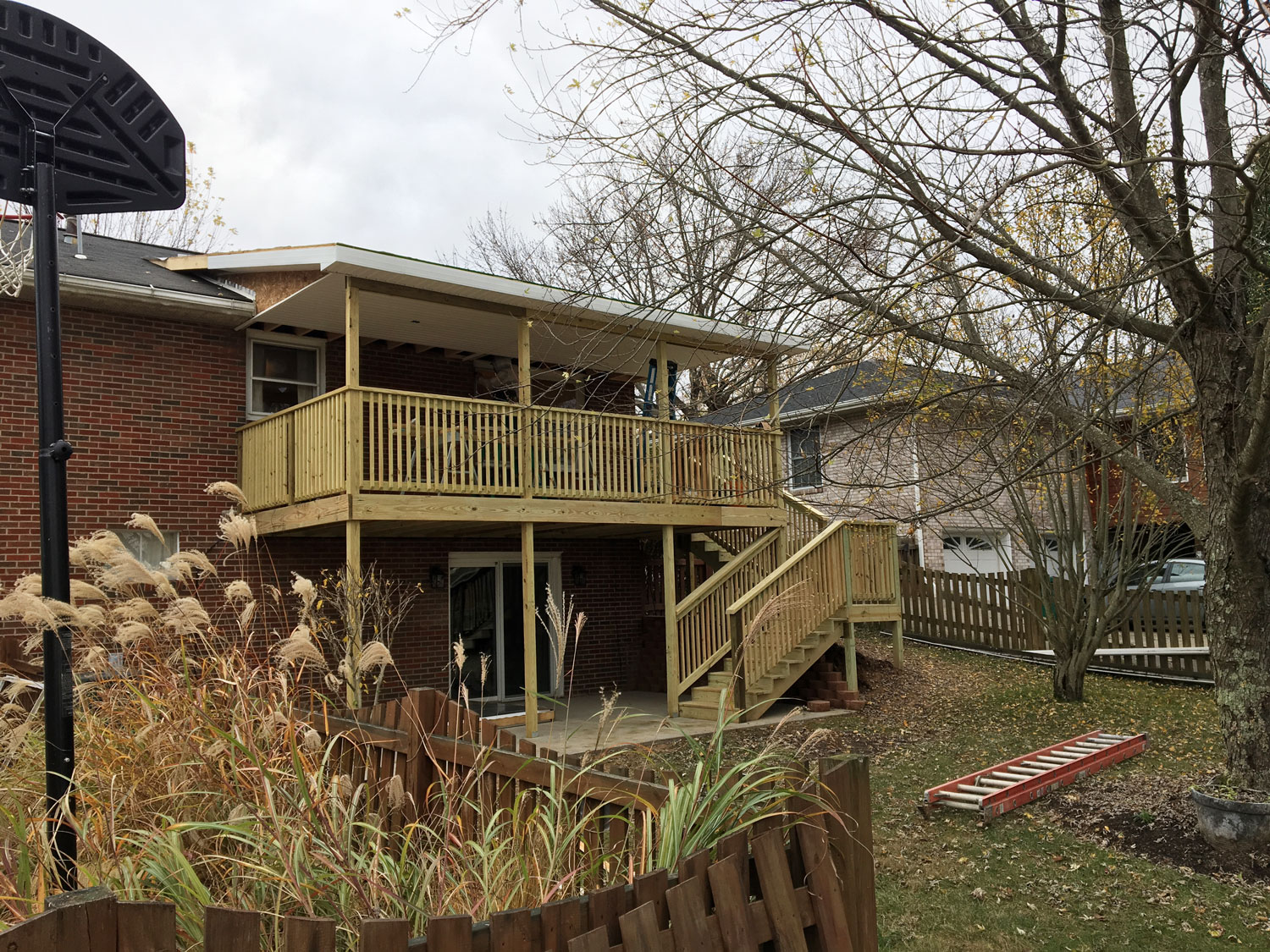 Deck Buildout Concrete Pad Home Addition