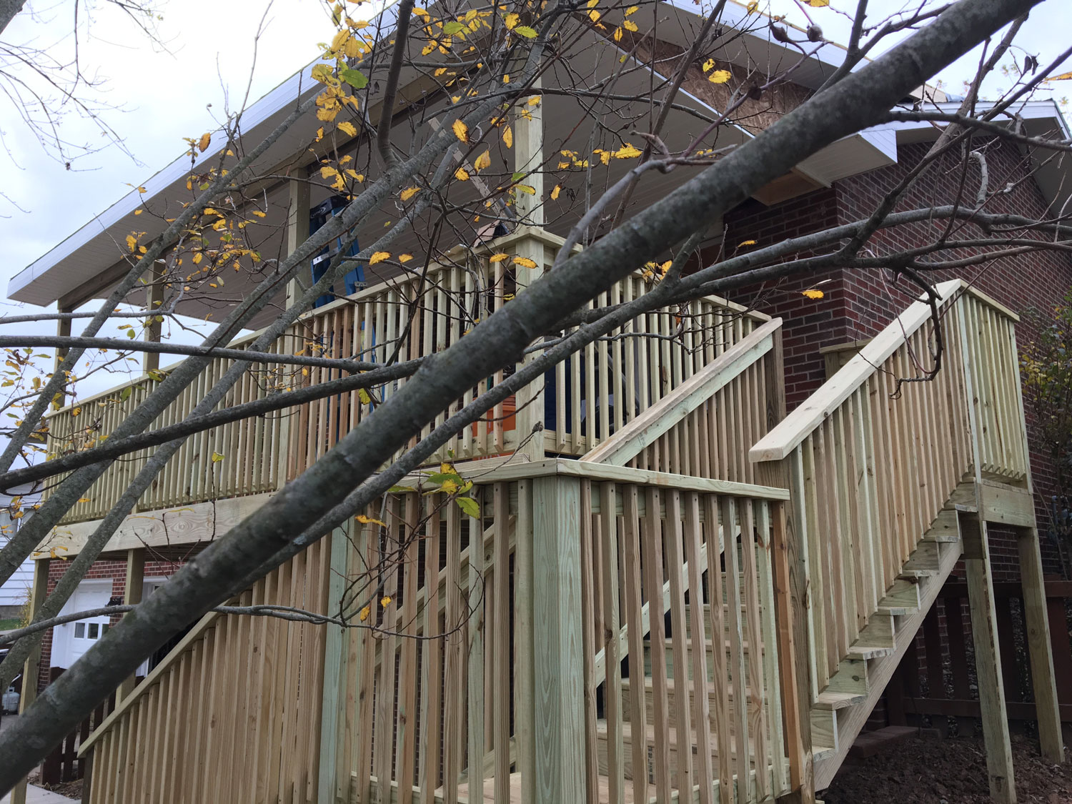 Deck Buildout Concrete Pad Home Addition