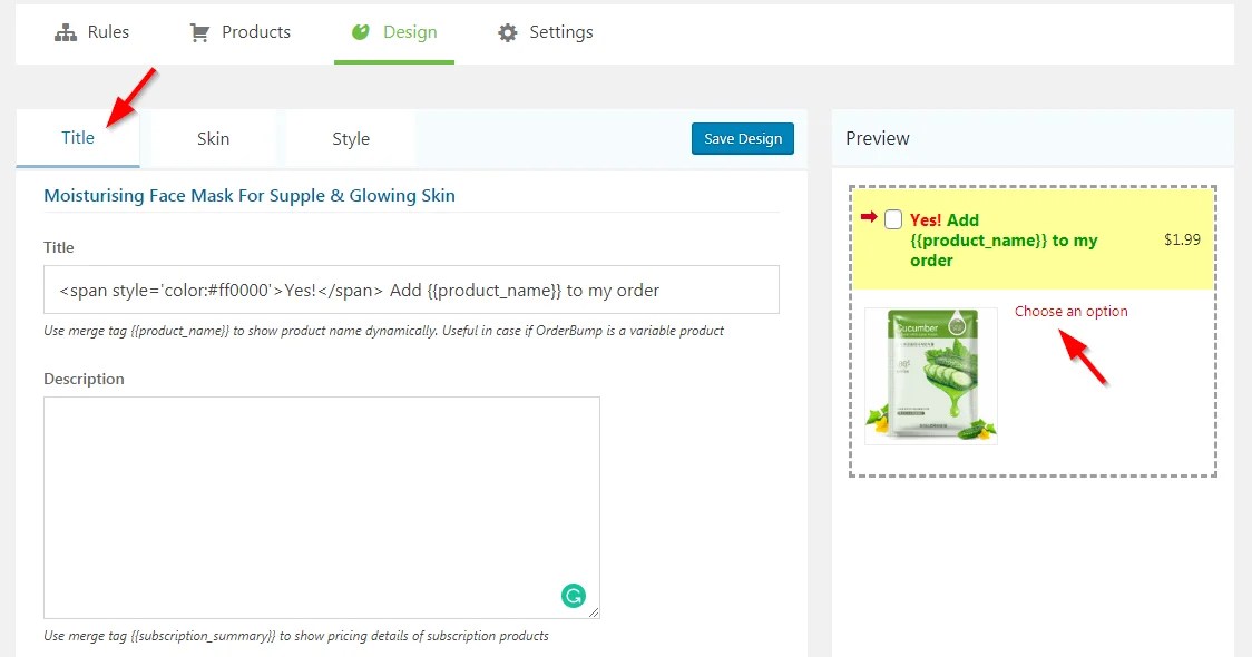 How to Set Up Variable Products in Order Bump WooFunnels